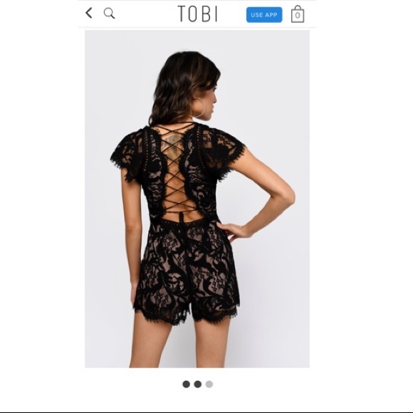 Black Romper from Tobi. Size small. - Picture 4 of 5
